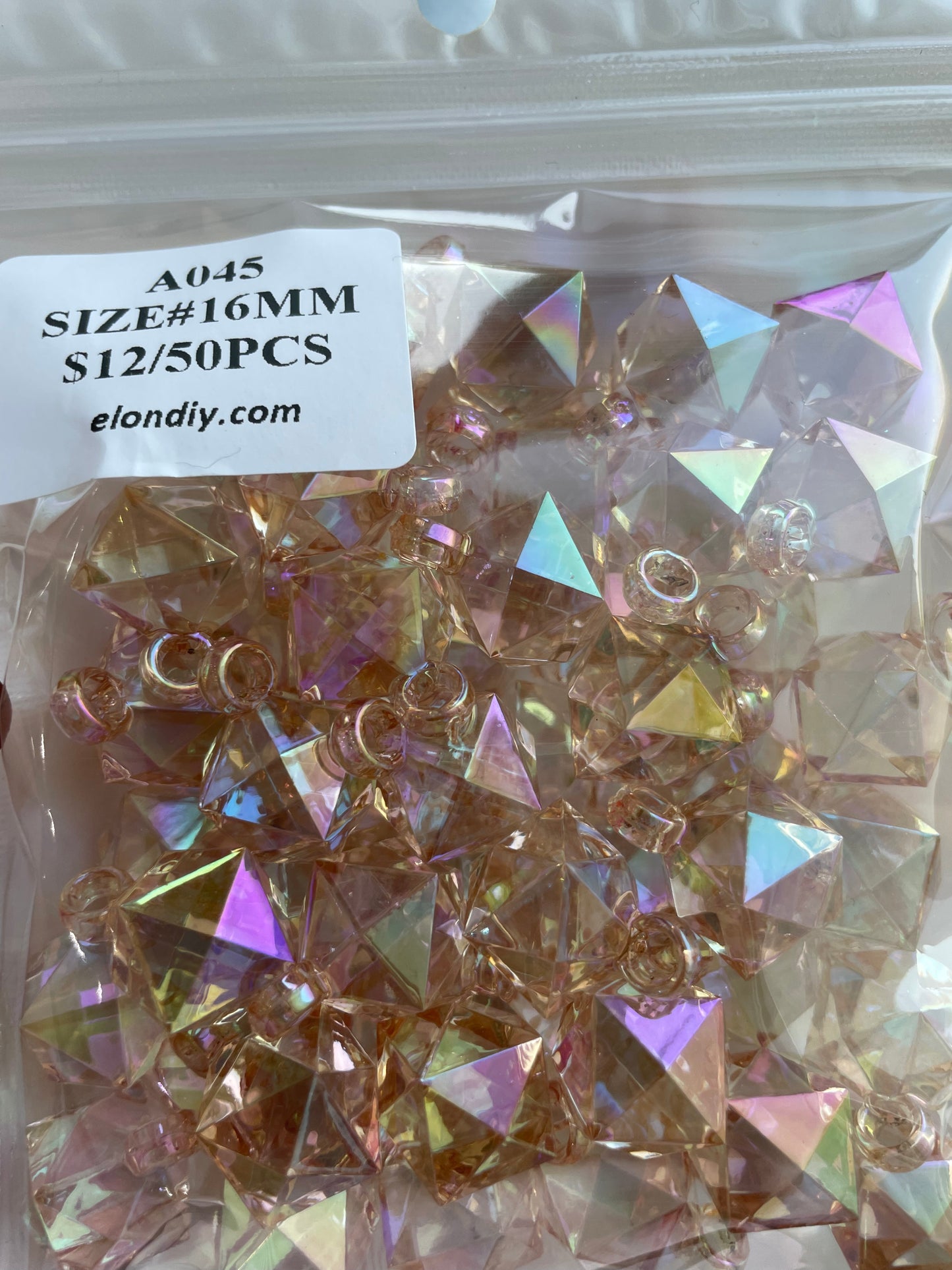 Diomand Charms  Acrylic Material  Cystal style